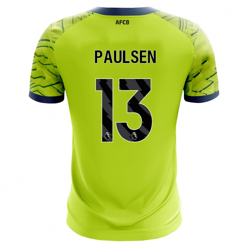 Danxen Homem Alex Paulsen #13 Verde Amarelo Camisola Guarda-Redes 2025/26 Camisa Brasil