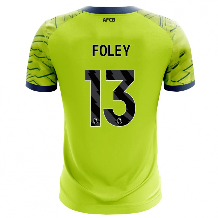 Danxen Homem Erin Foley #13 Verde Amarelo Camisola Guarda-Redes 2025/26 Camisa Brasil