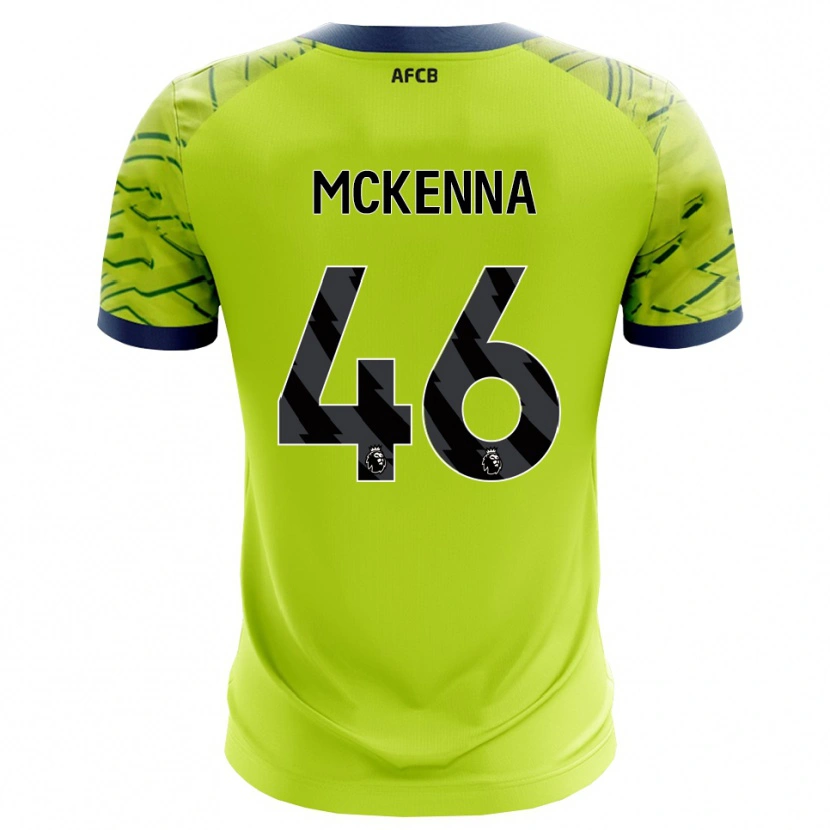 Danxen Homem Callan McKenna #46 Verde Amarelo Camisola Guarda-Redes 2025/26 Camisa Brasil