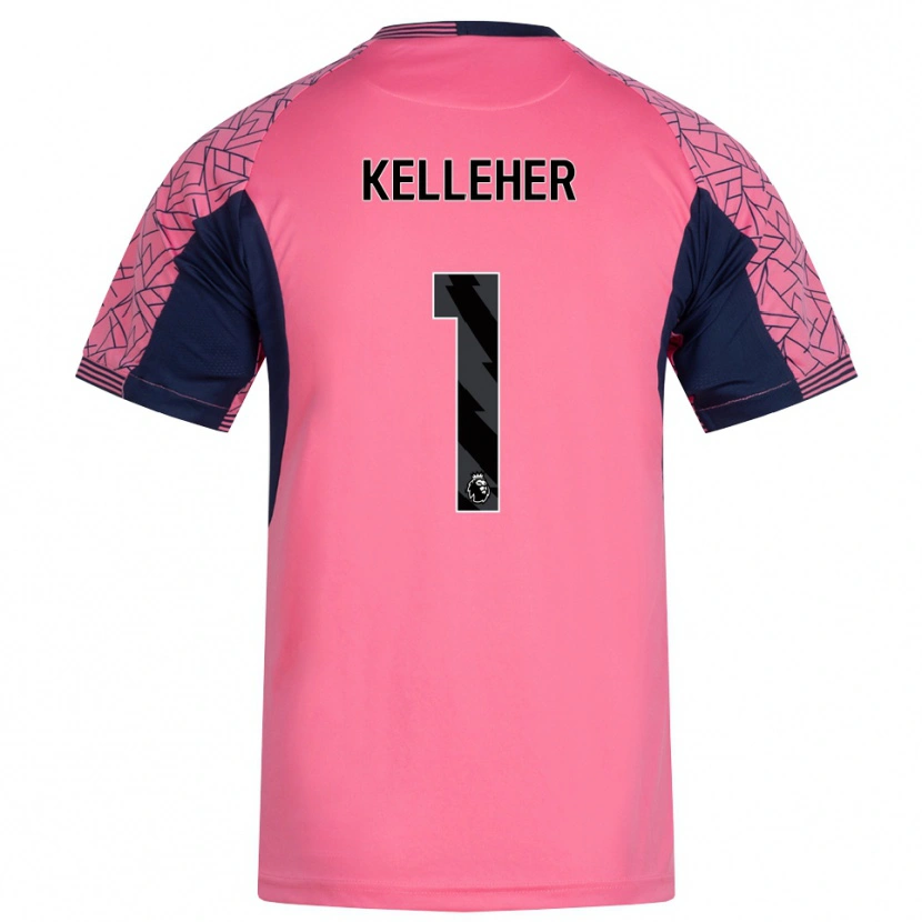 Danxen Homem Caoimhín Kelleher #1 Rosa Preto Camisola Guarda-Redes 2025/26 Camisa Brasil