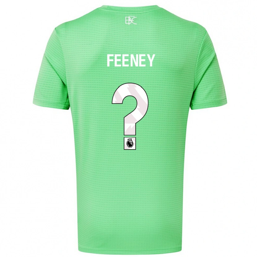 Danxen Homem Callum Feeney #0 Verde Médio Camisola Guarda-Redes 2025/26 Camisa Brasil