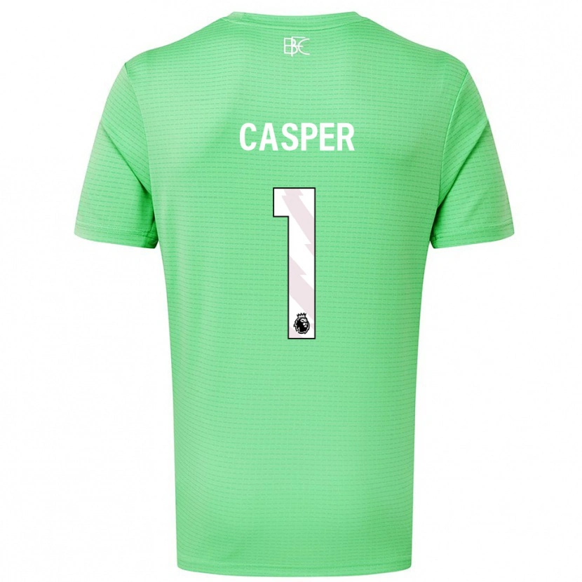 Danxen Homem Charlie Casper #1 Verde Médio Camisola Guarda-Redes 2025/26 Camisa Brasil