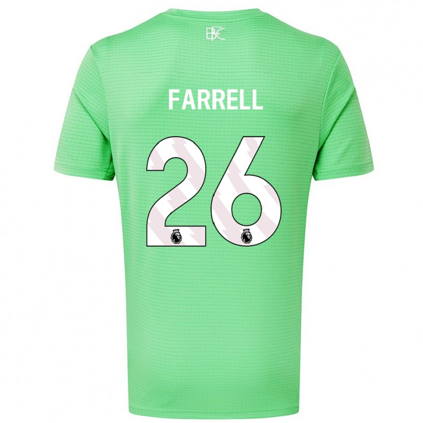 Danxen Homem Lucy Farrell #26 Verde Médio Camisola Guarda-Redes 2025/26 Camisa Brasil