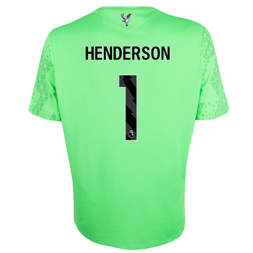 Danxen Homem Dean Henderson #1 Verde Preto Camisola Guarda-Redes 2025/26 Camisa Brasil