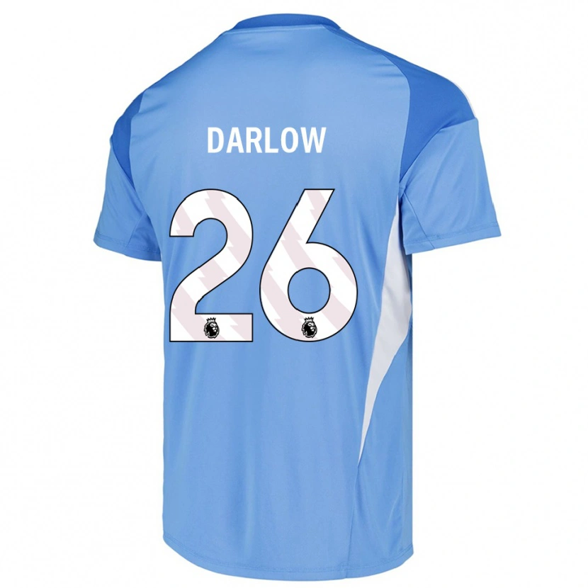 Danxen Homem Karl Darlow #26 Azul Céu Branco Camisola Guarda-Redes 2025/26 Camisa Brasil