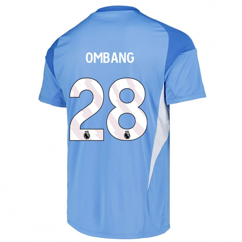 Danxen Homem Darryl Ombang #28 Azul Céu Branco Camisola Guarda-Redes 2025/26 Camisa Brasil