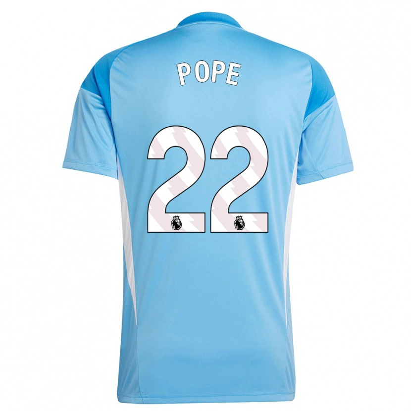 Danxen Homem Nick Pope #22 Azul Branco Camisola Guarda-Redes 2025/26 Camisa Brasil