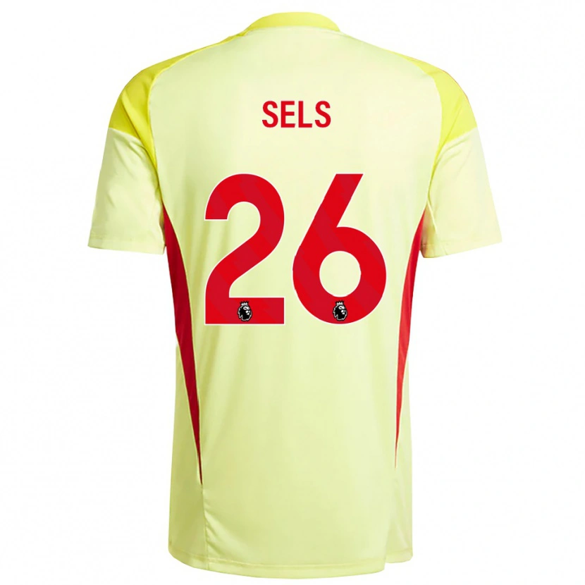 Danxen Homem Matz Sels #26 Amarelo Claro Laranja Camisola Guarda-Redes 2025/26 Camisa Brasil