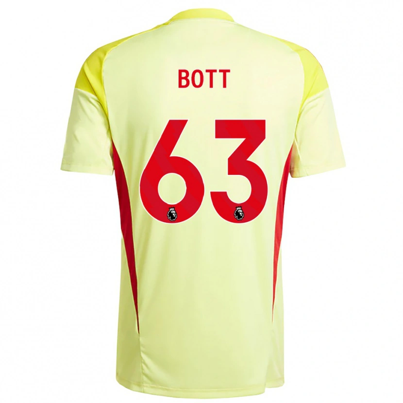 Danxen Homem Aaron Bott #63 Amarelo Claro Laranja Camisola Guarda-Redes 2025/26 Camisa Brasil
