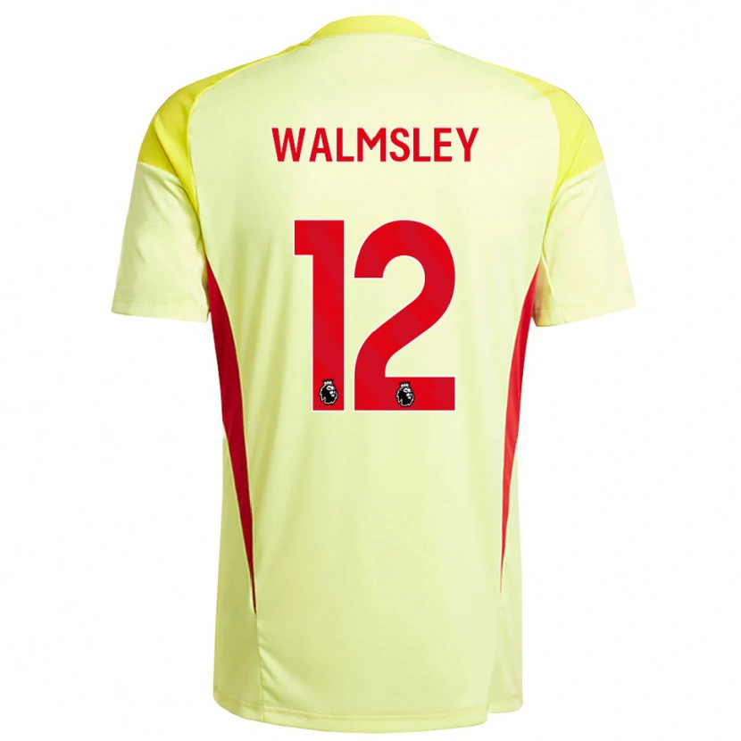 Danxen Homem Joseph Walmsley #12 Amarelo Claro Laranja Camisola Guarda-Redes 2025/26 Camisa Brasil