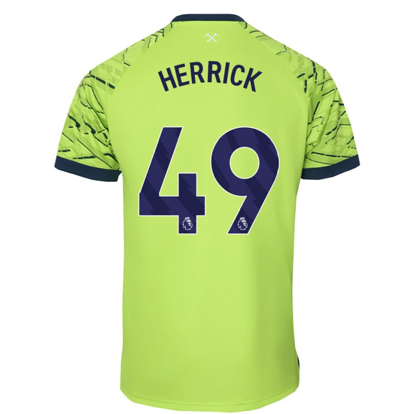 Danxen Homem Finlay Herrick #49 Verde Fluorescente Camisola Guarda-Redes 2025/26 Camisa Brasil