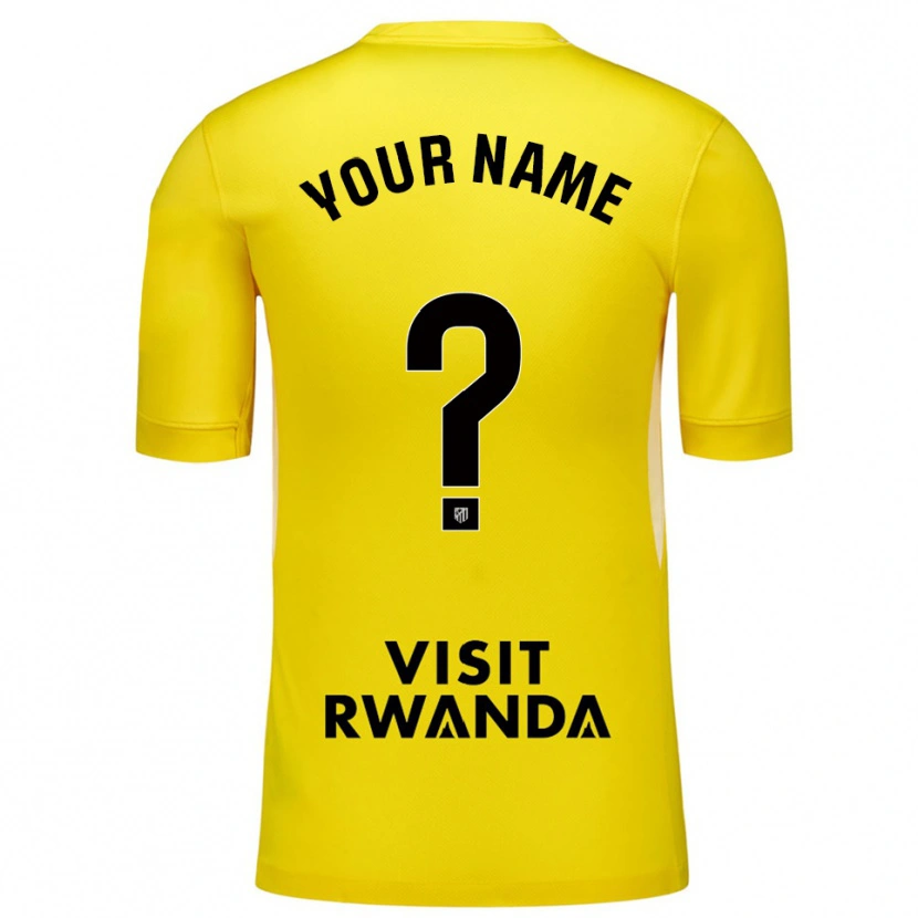 Danxen Homem Atletico Madrid Amarelo Preto Camisola Guarda-Redes 2025/26 Camisa Brasil