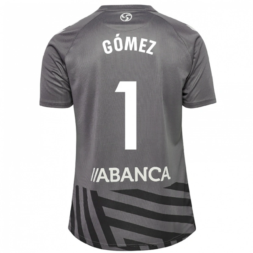 Danxen Homem Nuria Gómez #1 Cinza Escuro Preto Camisola Guarda-Redes 2025/26 Camisa Brasil