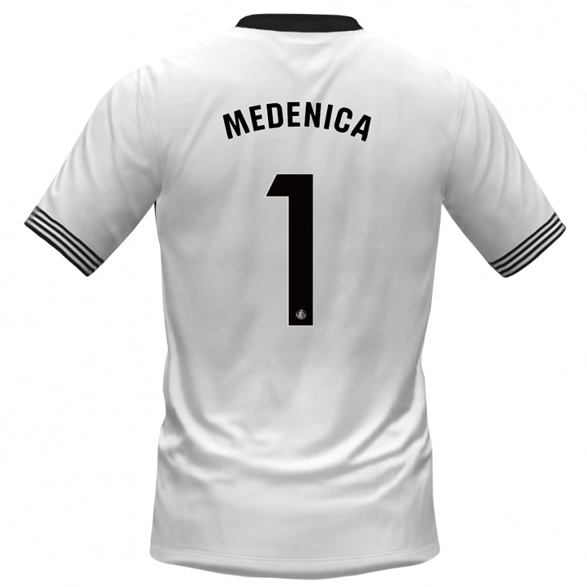Danxen Homem Djordjije Medenica #1 Branco Preto Camisola Guarda-Redes 2025/26 Camisa Brasil