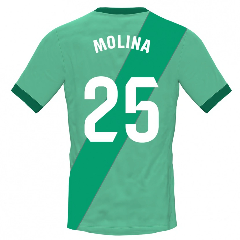 Danxen Homem Adrián Molina #25 Verde Preto Camisola Guarda-Redes 2025/26 Camisa Brasil