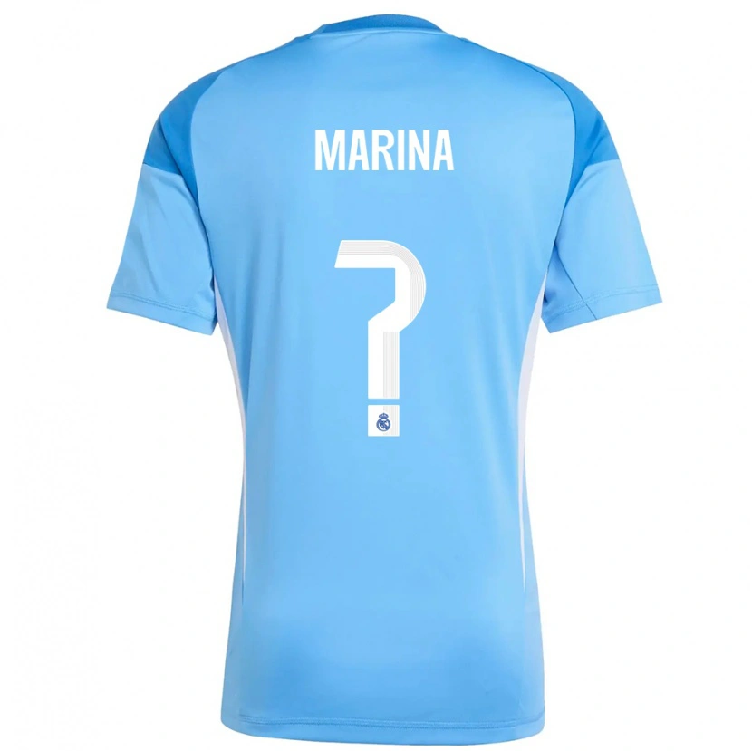 Danxen Homem Nacho Marina #0 Azul Céu Branco Camisola Guarda-Redes 2025/26 Camisa Brasil