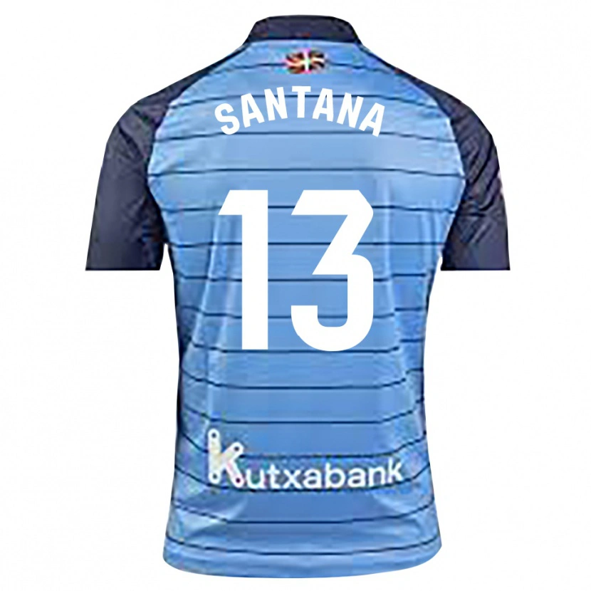 Danxen Homem Olatz Santana #13 Azul Marinho Camisola Guarda-Redes 2025/26 Camisa Brasil