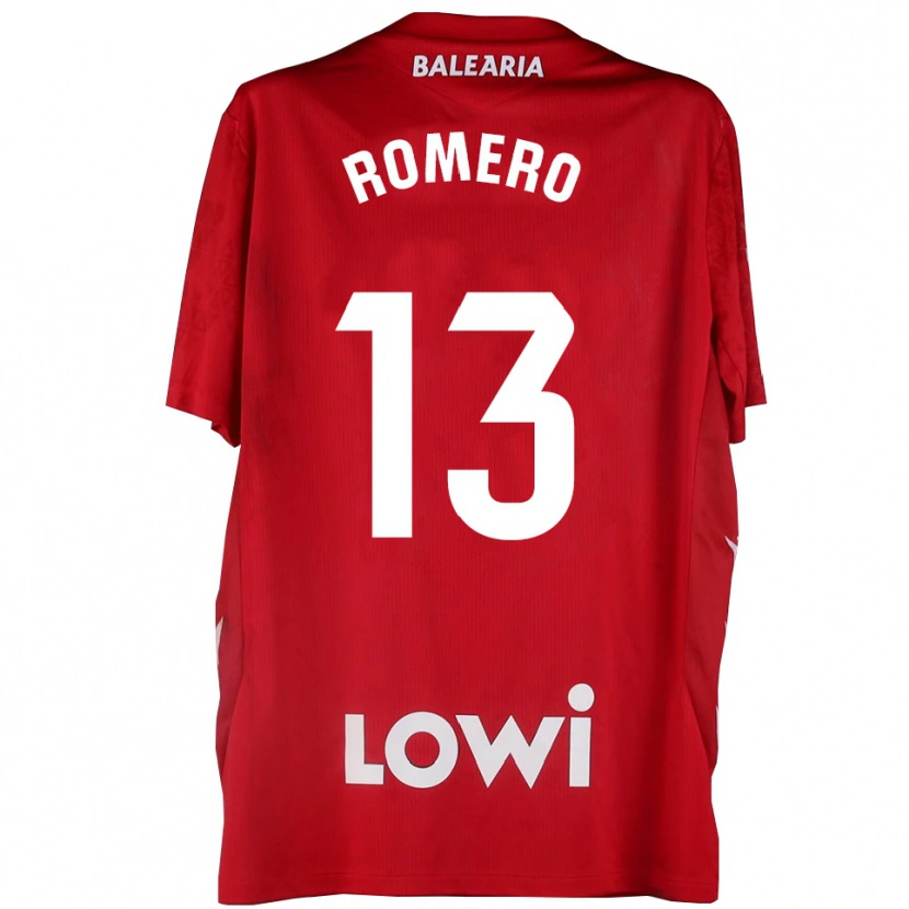 Danxen Homem Cayetano Romero #13 Vermelho Branco Camisola Guarda-Redes 2025/26 Camisa Brasil