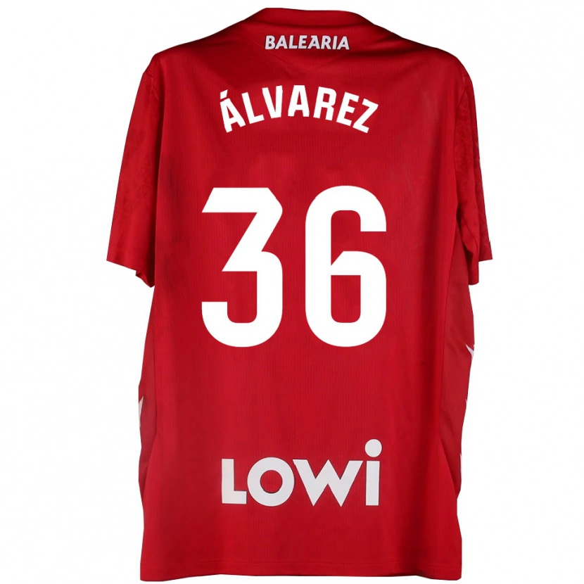 Danxen Homem Anna Álvarez #36 Vermelho Branco Camisola Guarda-Redes 2025/26 Camisa Brasil