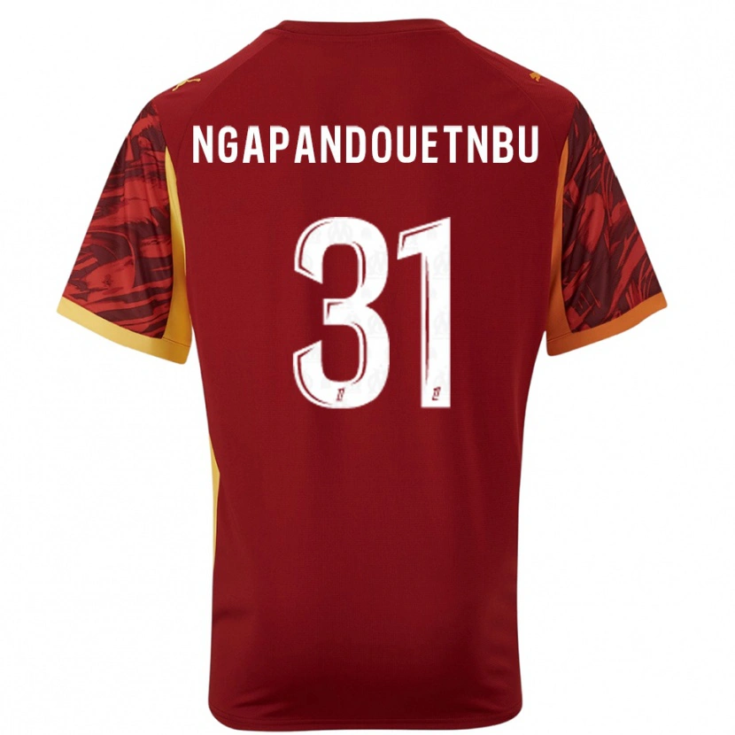 Danxen Homem Simon Ngapandouetnbu #31 Bordô Marrom Camisola Guarda-Redes 2025/26 Camisa Brasil