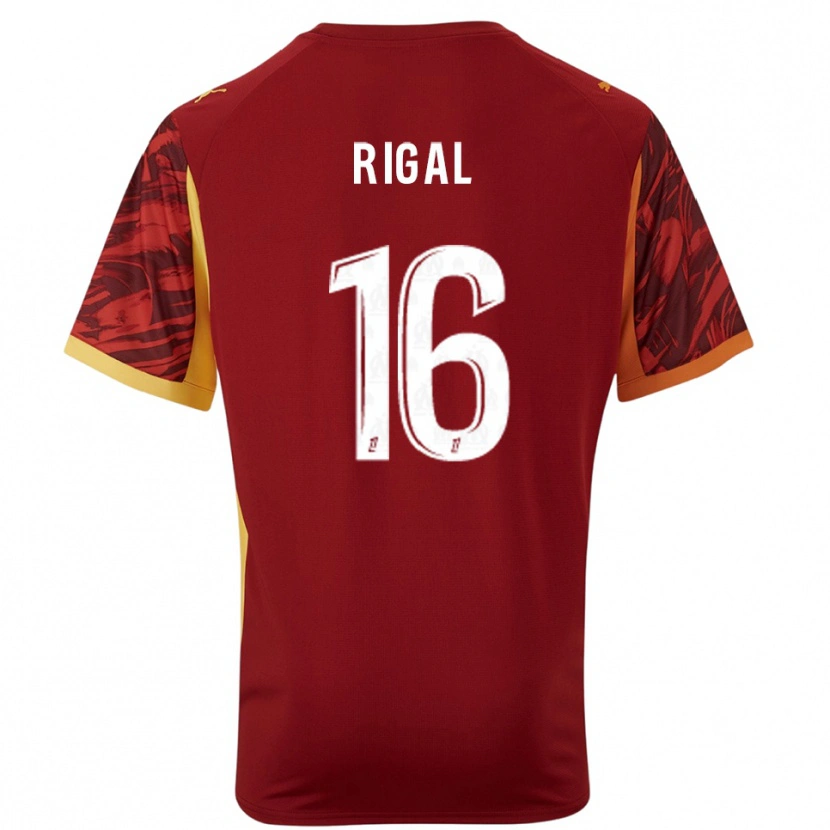 Danxen Homem Pablo Rigal #16 Bordô Marrom Camisola Guarda-Redes 2025/26 Camisa Brasil