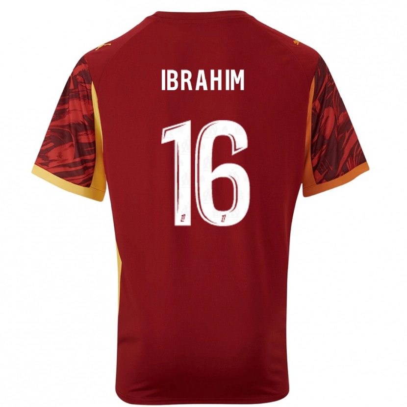 Danxen Homem Ayman Ibrahim #16 Bordô Marrom Camisola Guarda-Redes 2025/26 Camisa Brasil
