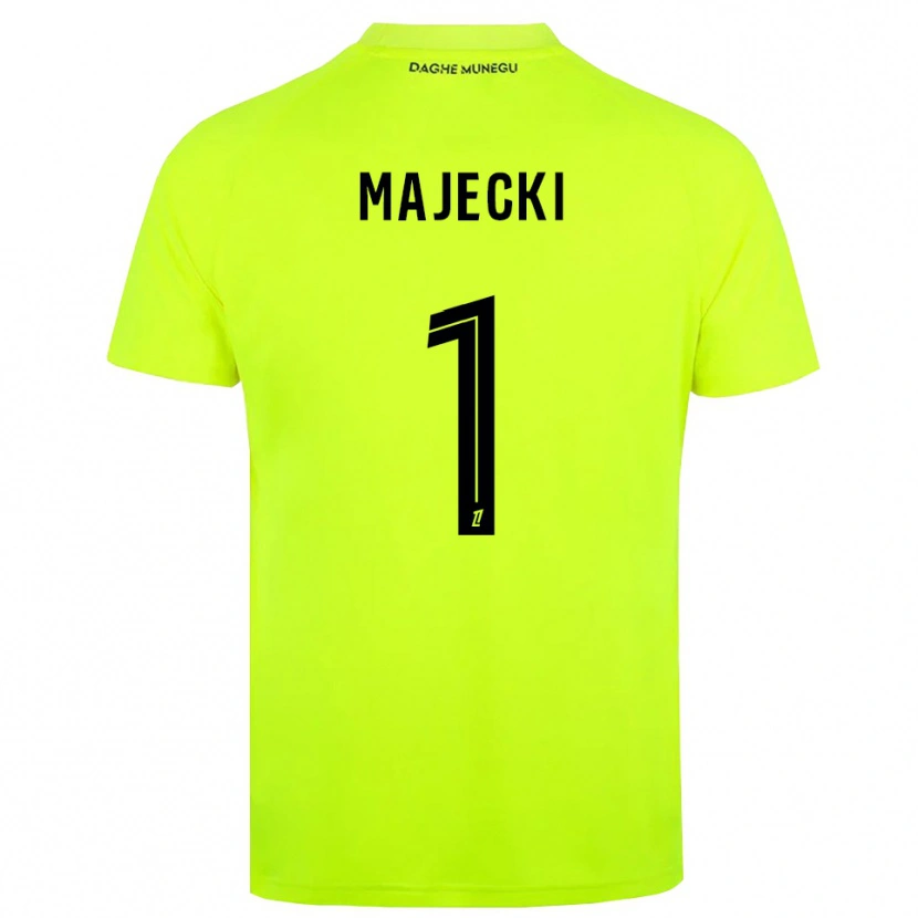 Danxen Homem Radoslaw Majecki #1 Verde Fluorescente Preto Camisola Guarda-Redes 2025/26 Camisa Brasil