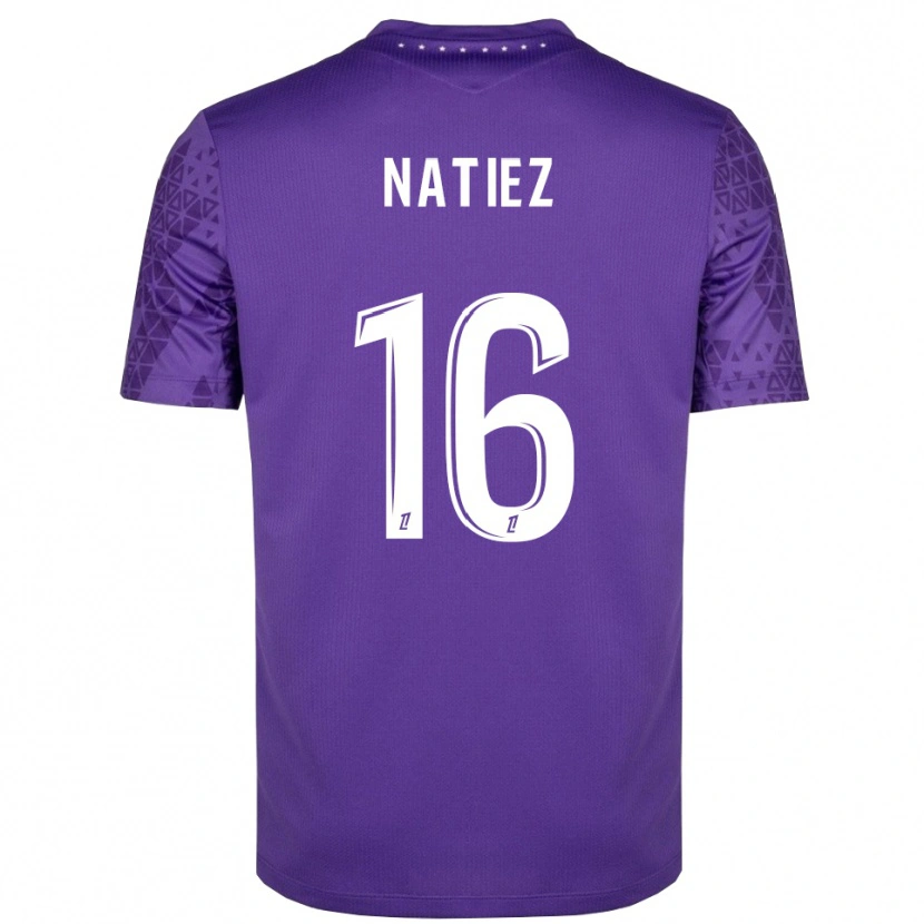 Danxen Homem Stanislas Natiez #16 Roxo Branco Camisola Guarda-Redes 2025/26 Camisa Brasil