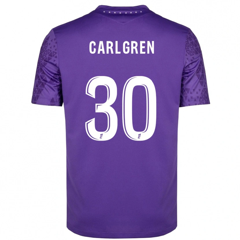 Danxen Homem Patrik Carlgren #30 Roxo Branco Camisola Guarda-Redes 2025/26 Camisa Brasil