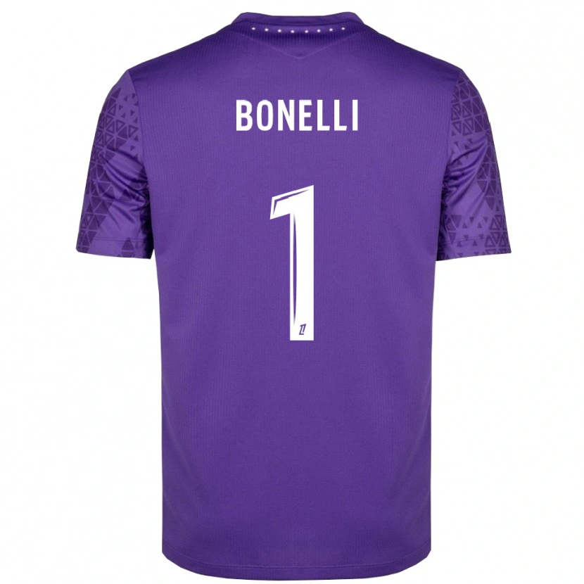 Danxen Homem Lucas Bonelli #1 Roxo Branco Camisola Guarda-Redes 2025/26 Camisa Brasil