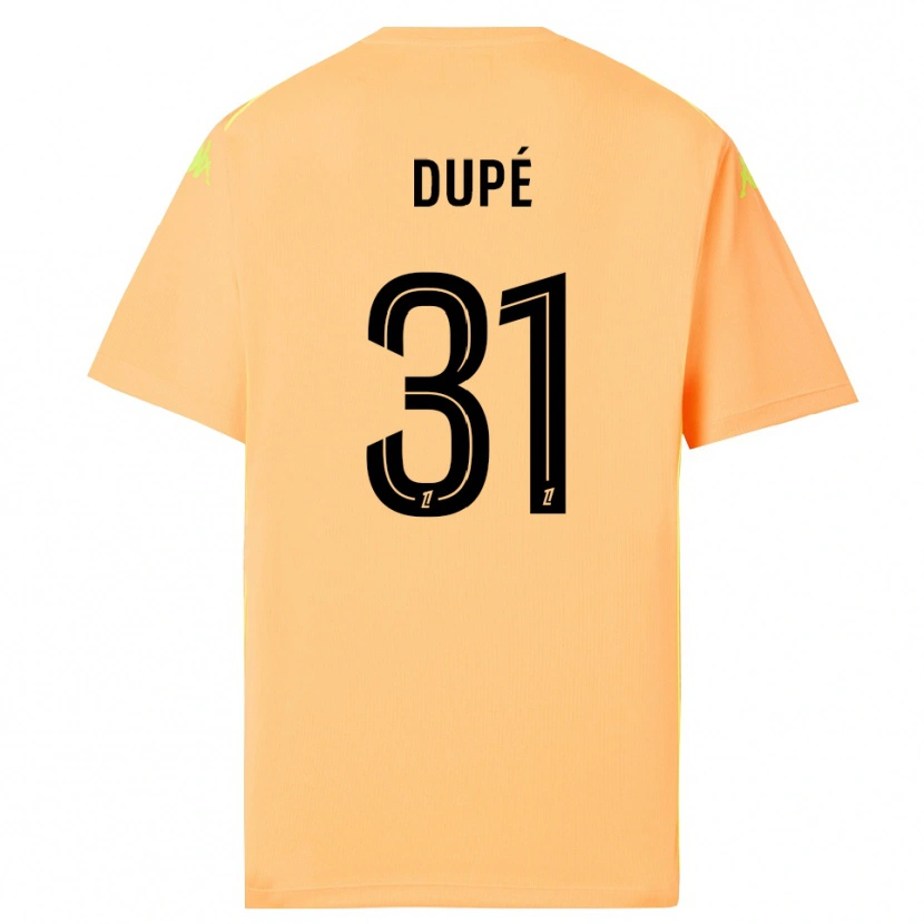 Danxen Homem Maxime Dupé #31 Laranja Escuro Preto Camisola Guarda-Redes 2025/26 Camisa Brasil