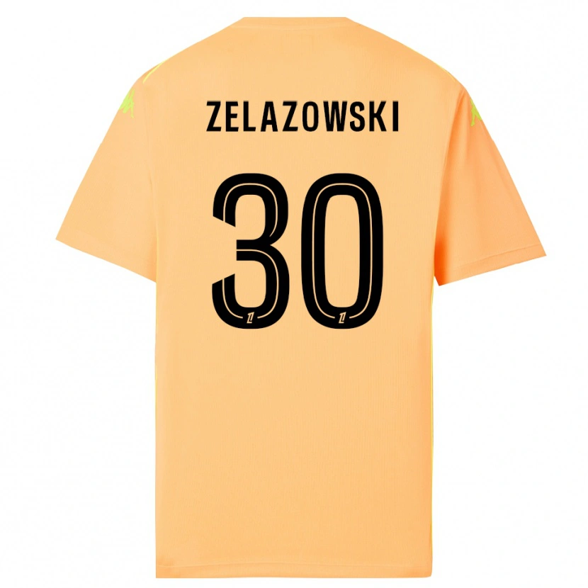 Danxen Homem Bartosz Zelazowski #30 Laranja Escuro Preto Camisola Guarda-Redes 2025/26 Camisa Brasil