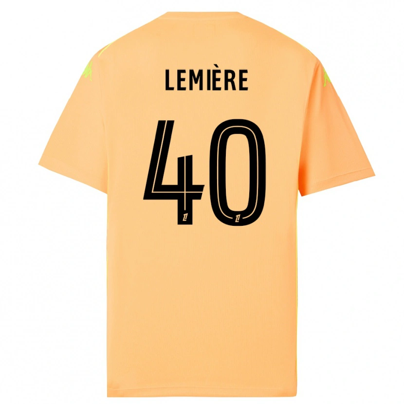 Danxen Homem Pauline Lemière #40 Laranja Escuro Preto Camisola Guarda-Redes 2025/26 Camisa Brasil