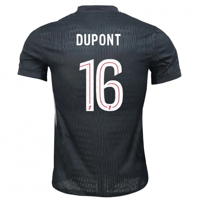 Danxen Homem Raphaël Dupont #16 Cinza Escuro Preto Camisola Guarda-Redes 2025/26 Camisa Brasil