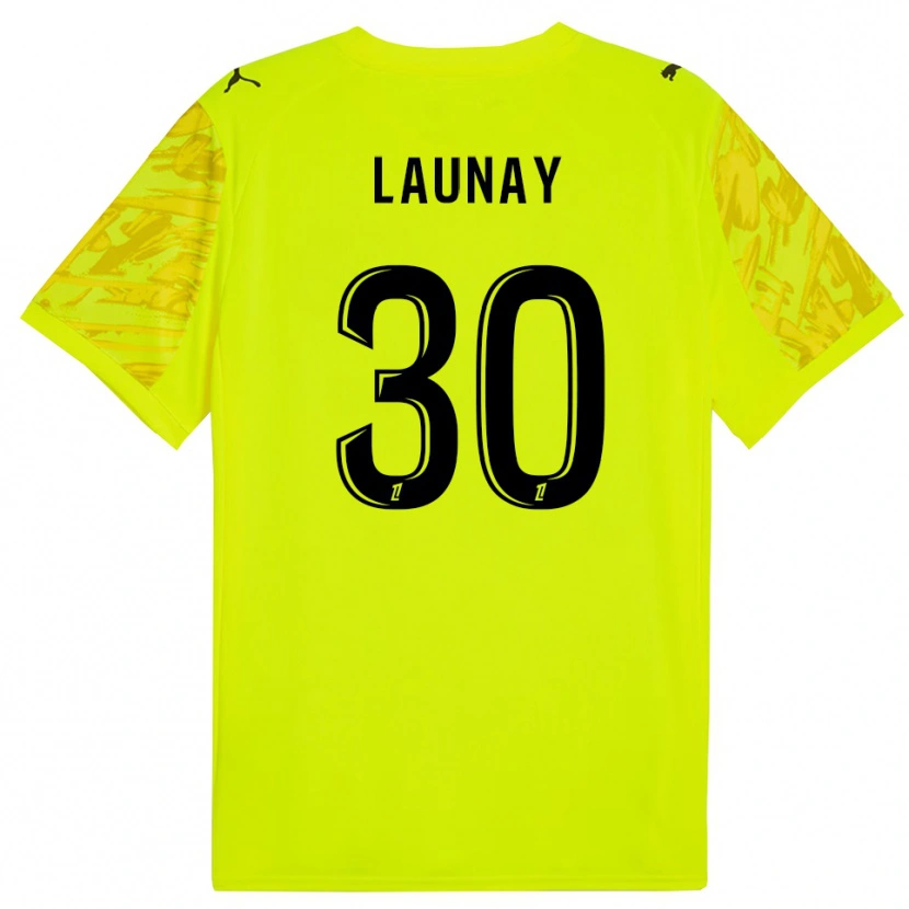 Danxen Homem Elisa Launay #30 Verde Fluorescente Amarelo Camisola Guarda-Redes 2025/26 Camisa Brasil