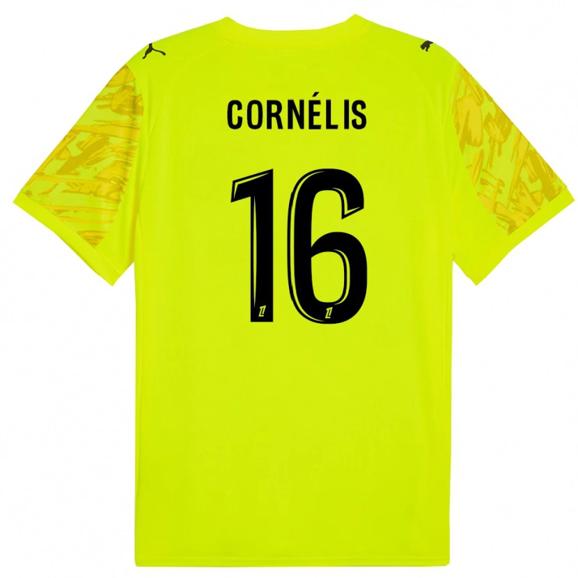 Danxen Homem Aristide Cornélis #16 Verde Fluorescente Amarelo Camisola Guarda-Redes 2025/26 Camisa Brasil