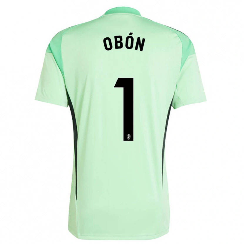 Danxen Homem Manuel Obón #1 Verde Mola Médio Camisola Guarda-Redes 2025/26 Camisa Brasil