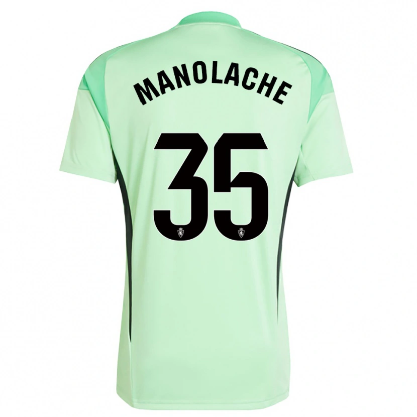 Danxen Homem Marcos Manolache #35 Verde Mola Médio Camisola Guarda-Redes 2025/26 Camisa Brasil