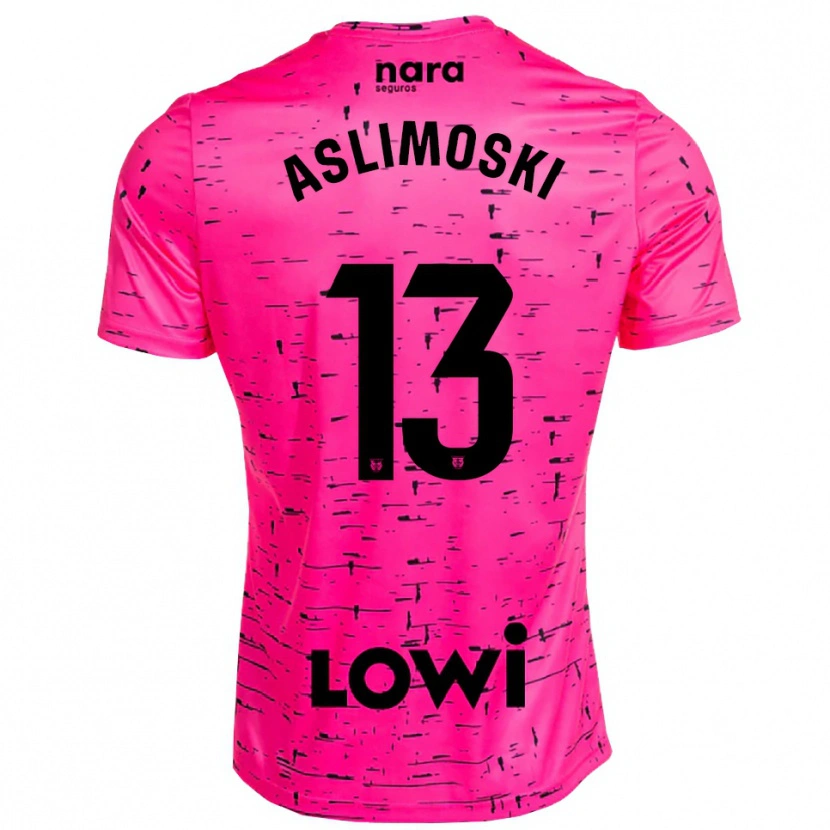 Danxen Homem Tomme Aslimoski #13 Rosa Profundo Preto Camisola Guarda-Redes 2025/26 Camisa Brasil