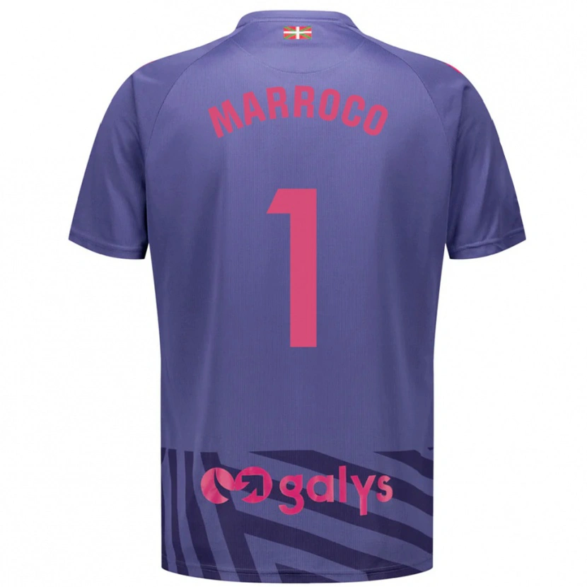 Danxen Homem Marc Marroco #1 Azul Cinza Roxo Camisola Guarda-Redes 2025/26 Camisa Brasil