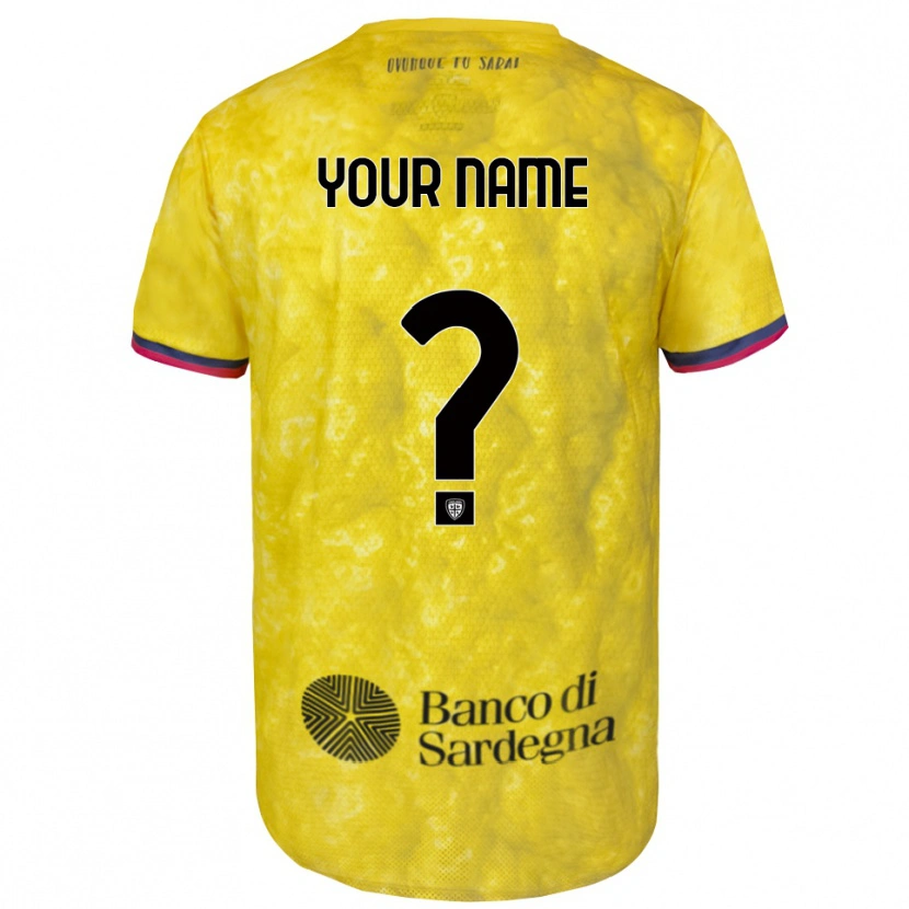 Danxen Homem Cagliari Calcio Amarelo Preto Camisola Guarda-Redes 2025/26 Camisa Brasil