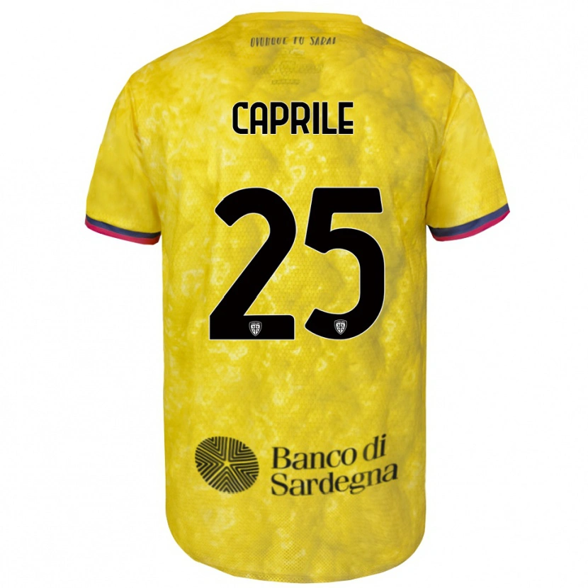 Danxen Homem Elia Caprile #25 Amarelo Preto Camisola Guarda-Redes 2025/26 Camisa Brasil