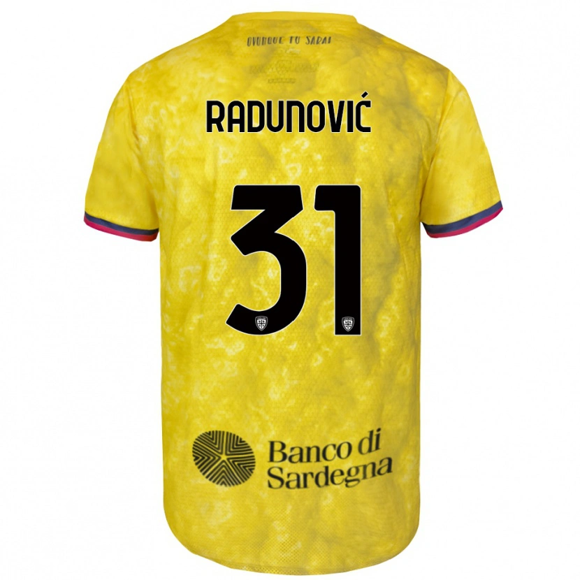 Danxen Homem Boris Radunović #31 Amarelo Preto Camisola Guarda-Redes 2025/26 Camisa Brasil