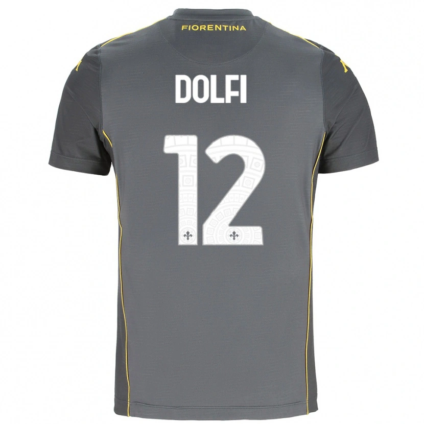 Danxen Homem Brando Dolfi #12 Cinza Escuro Amarelo Camisola Guarda-Redes 2025/26 Camisa Brasil