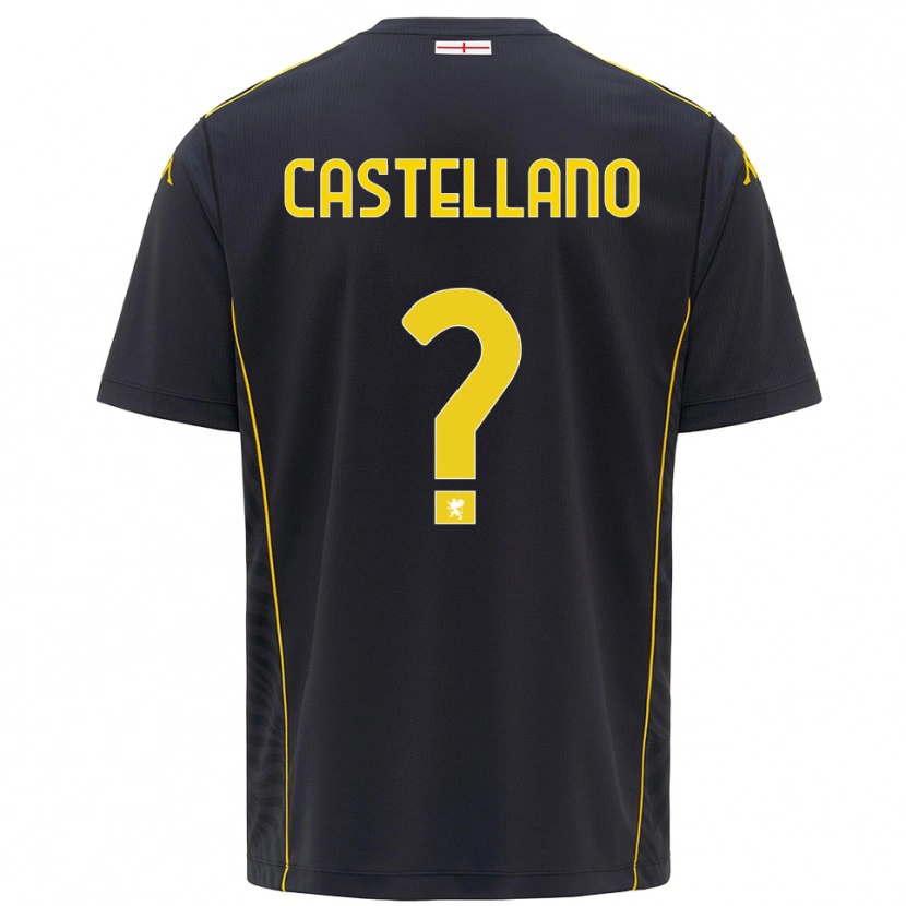 Danxen Homem Cristiano Castellano #0 Preto Amarelo Camisola Guarda-Redes 2025/26 Camisa Brasil