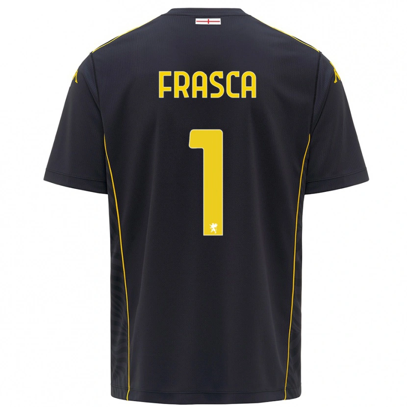 Danxen Homem Andrea Frasca #1 Preto Amarelo Camisola Guarda-Redes 2025/26 Camisa Brasil