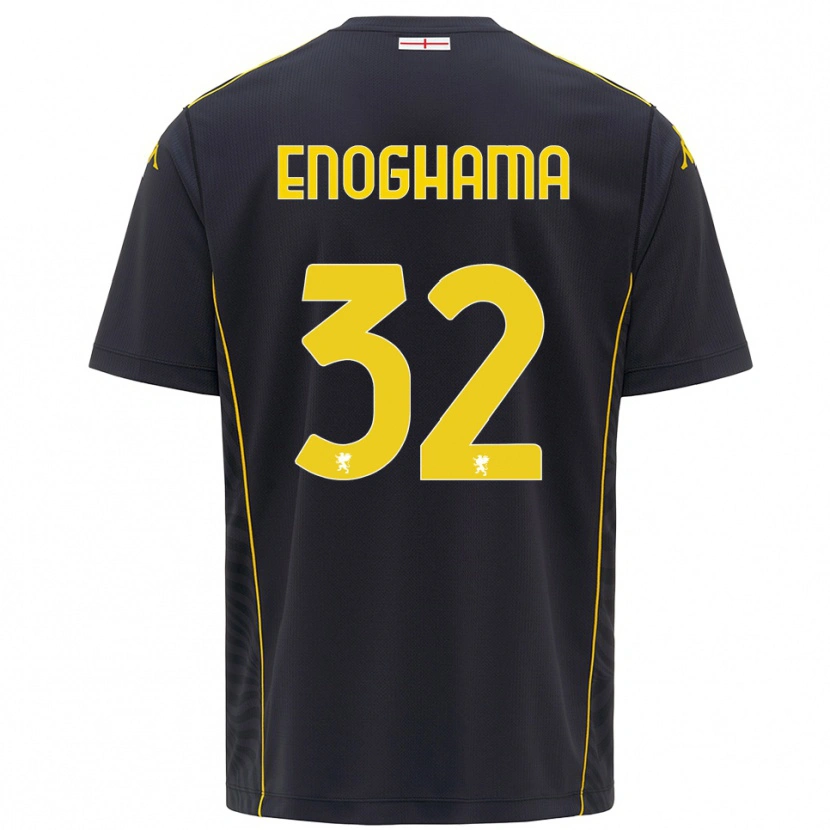 Danxen Homem Isaac Enoghama #32 Preto Amarelo Camisola Guarda-Redes 2025/26 Camisa Brasil