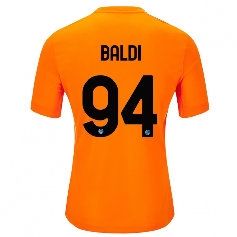 Danxen Homem Rachele Baldi #94 Laranja Claro Preto Camisola Guarda-Redes 2025/26 Camisa Brasil