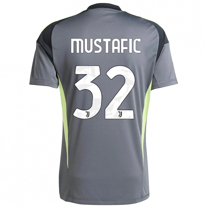 Danxen Homem Emma Mustafic #32 Cinza Escuro Branco Camisola Guarda-Redes 2025/26 Camisa Brasil