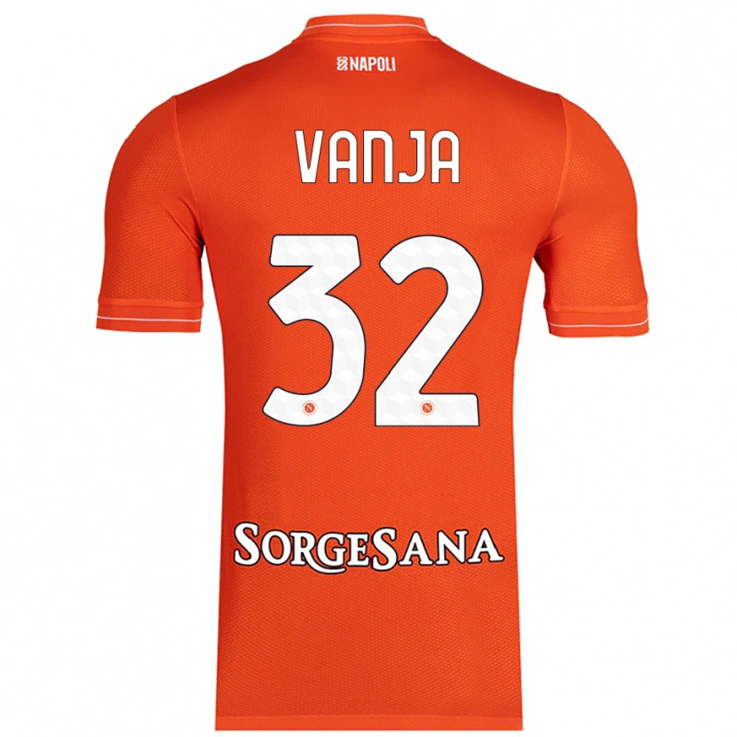 Danxen Homem Vanja Milinković-Savić #32 Laranja Vermelho Branco Camisola Guarda-Redes 2025/26 Camisa Brasil
